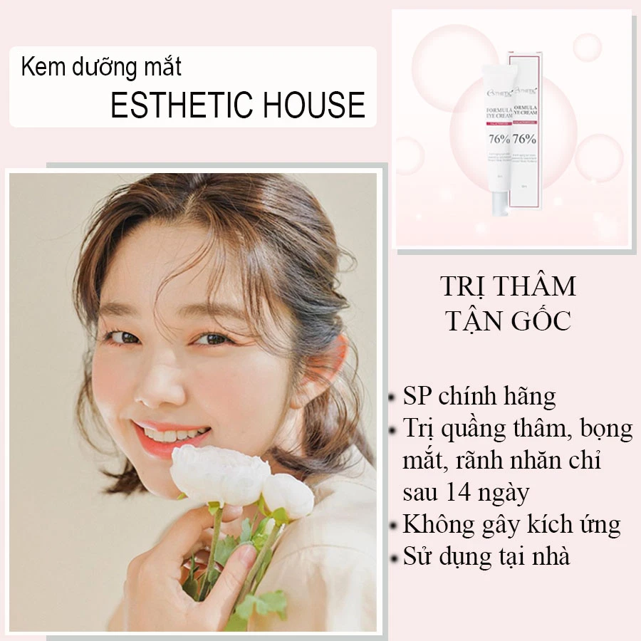  Để chia tay các vết thâm quầng mắt, chị em hãy lựa chọn kem dưỡng mắt trị thâm quầng Esthetic House